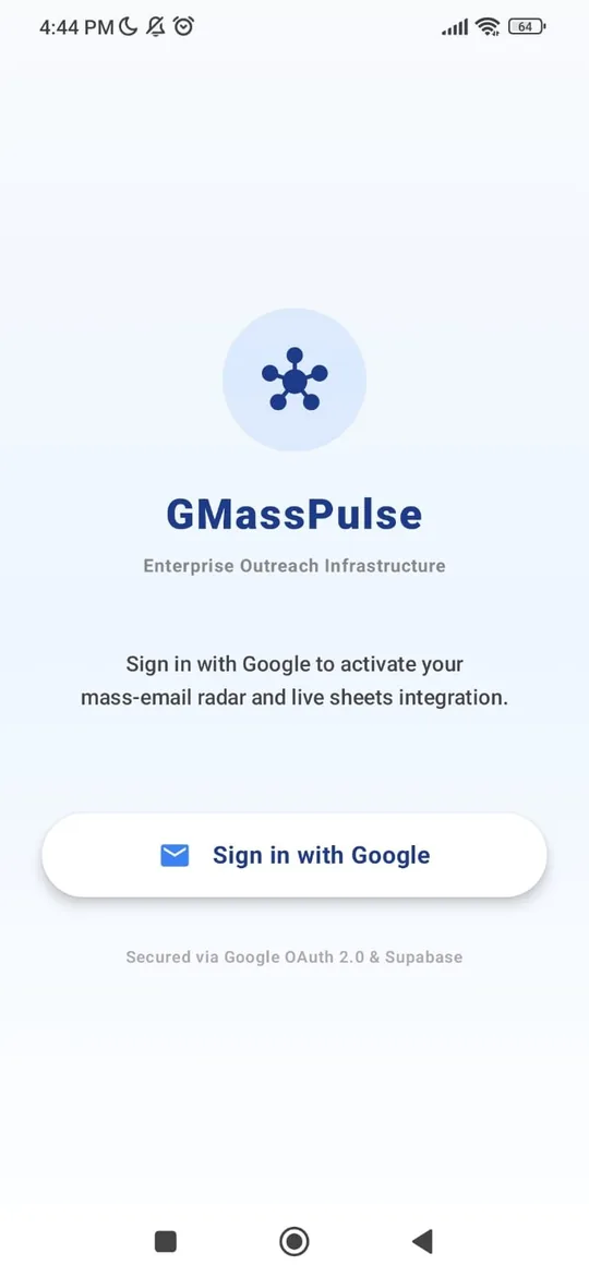 GMassPulse manual strike screen for sending a targeted individual message